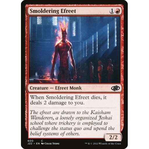 Jumpstart 2022 - 600 - Smoldering Efreet - Common - R - Non-foil