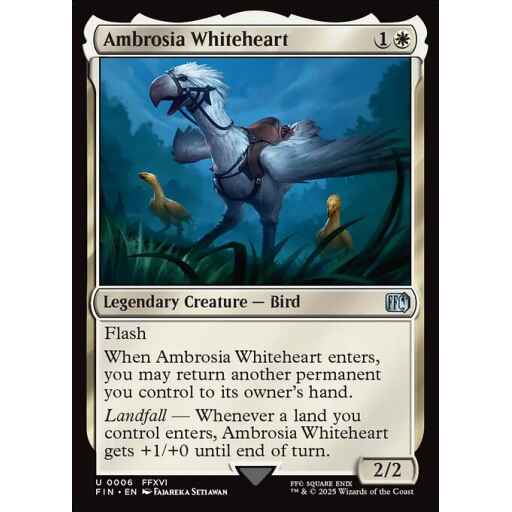 Final Fantasy - 6 - Ambrosia Whiteheart - Uncommon - W - Non-foil