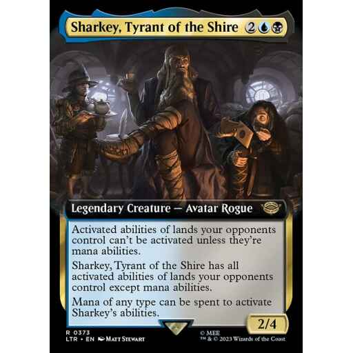 The Lord of the Rings: Tales of Middle-earth - 373 - Sharkey, Tyrant of the Shire - Rare - UB - Non-foil