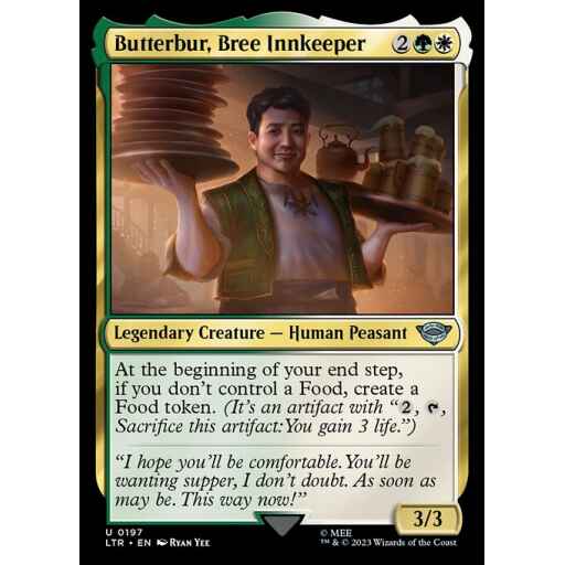 The Lord of the Rings: Tales of Middle-earth - 197 - Butterbur, Bree Innkeeper - Uncommon - WG - Foil