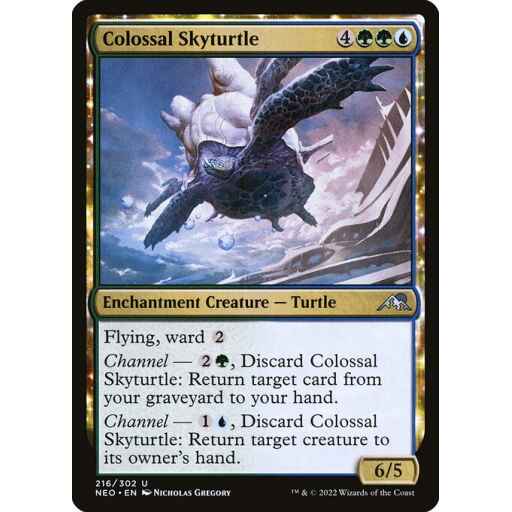 Kamigawa: Neon Dynasty - 216 - Colossal Skyturtle - Uncommon - UG - Non-foil