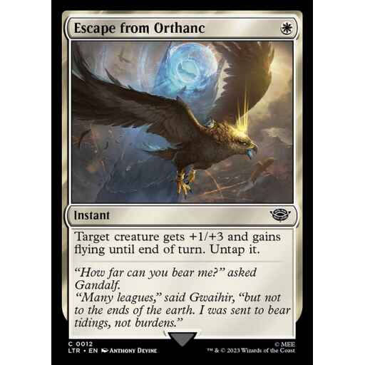The Lord of the Rings: Tales of Middle-earth - 12 - Escape from Orthanc - Common - W - Foil