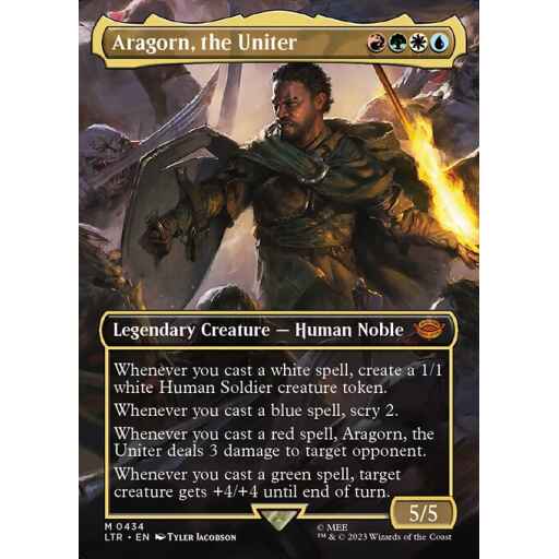 The Lord of the Rings: Tales of Middle-earth - 434 - Aragorn, the Uniter - Mythic - Multi - Foil