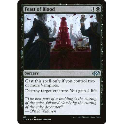Jumpstart 2022 - 118 - Feast of Blood - Uncommon - B - Non-foil