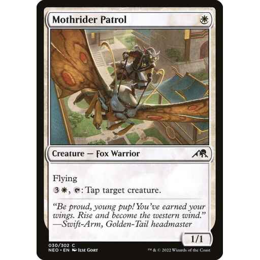 Kamigawa: Neon Dynasty - 30 - Mothrider Patrol - Common - W - Non-foil