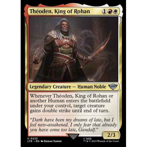 The Lord of the Rings: Tales of Middle-earth - 233 - Théoden, King of Rohan - Uncommon - WR - Non-foil