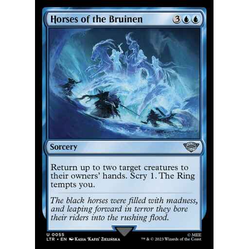 The Lord of the Rings: Tales of Middle-earth - 55 - Horses of the Bruinen - Uncommon - U - Non-foil