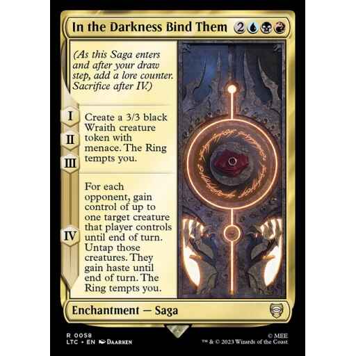 Tales of Middle-earth Commander - 58 - In the Darkness Bind Them - Rare - Multi - Non-foil