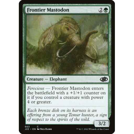 Jumpstart 2022 - 663 - Frontier Mastodon - Common - G - Non-foil