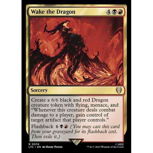 Tales of Middle-earth Commander - 74 - Wake the Dragon - Rare - BR - Non-foil