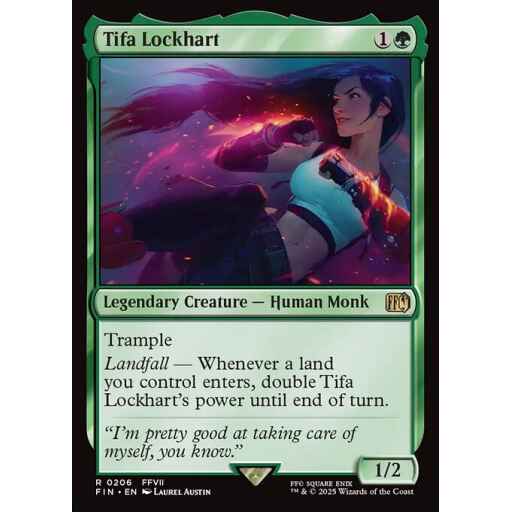 Final Fantasy - 206 - Tifa Lockhart - Rare - G - Non-foil