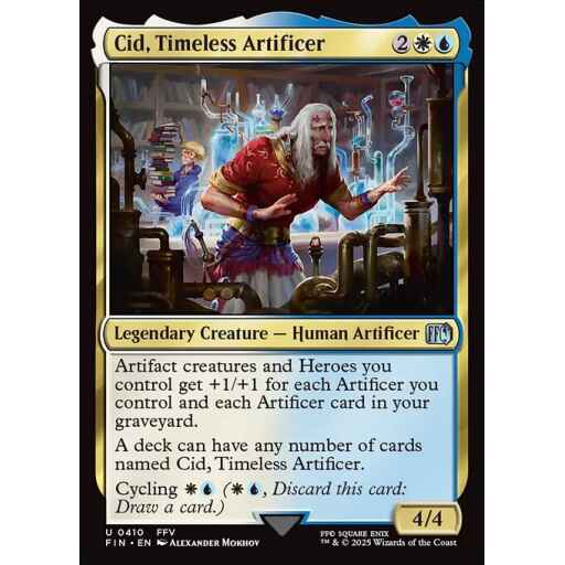 Final Fantasy - 410 - Cid, Timeless Artificer - Uncommon - WU - Non-foil