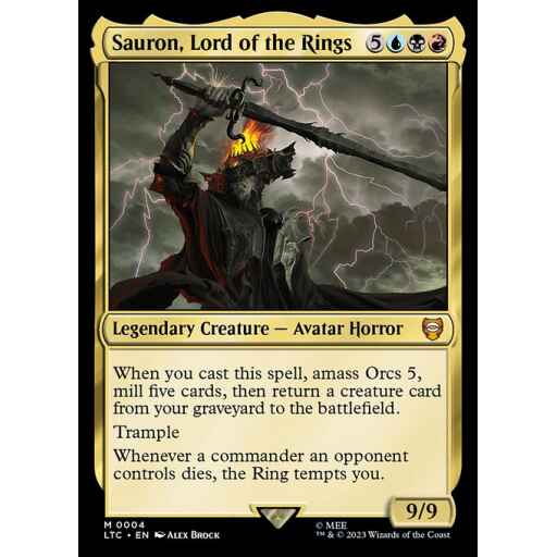 Tales of Middle-earth Commander - 4 - Sauron, Lord of the Rings - Mythic - Multi - Non-foil