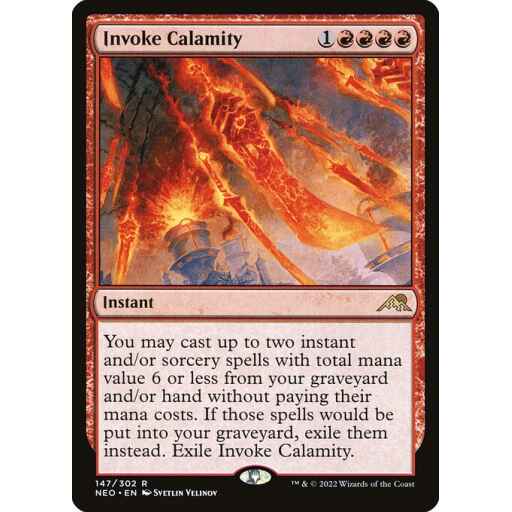 Kamigawa: Neon Dynasty - 147 - Invoke Calamity - Rare - R - Foil