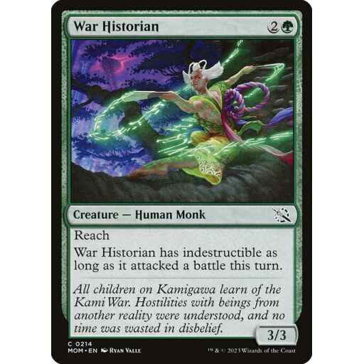 March of the Machine - 214 - War Historian - Common - G - Non-foil