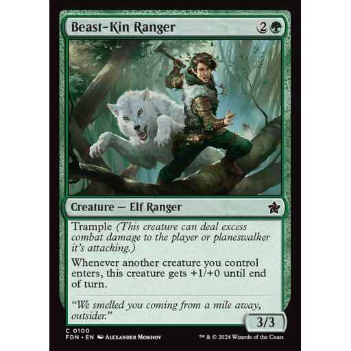 Foundations - 100 - Beast-Kin Ranger - Common - G - Foil