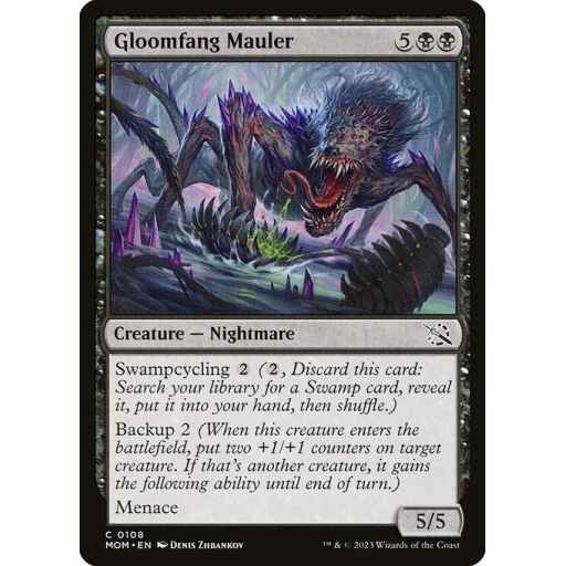 March of the Machine - 108 - Gloomfang Mauler - Common - B - Non-foil