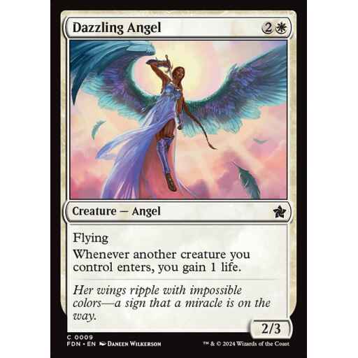 Foundations - 9 - Dazzling Angel - Common - W - Non-foil