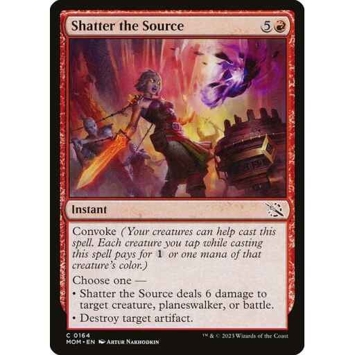 March of the Machine - 164 - Shatter the Source - Common - R - Non-foil