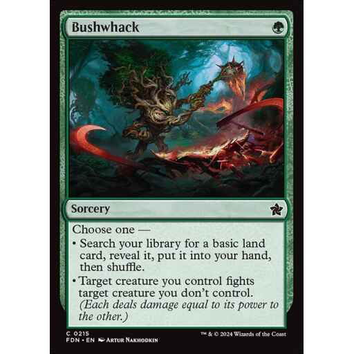 Foundations - 215 - Bushwhack - Common - G - Non-foil