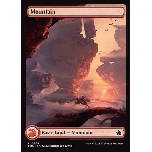Foundations - 289 - Mountain - Common - C - Foil