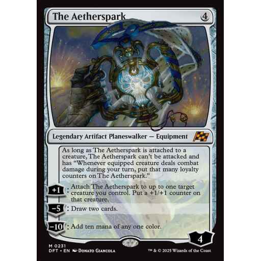 Aetherdrift - 231 - The Aetherspark - Mythic - C - Non-foil
