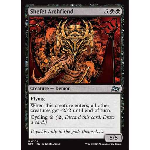 Aetherdrift - 104 - Shefet Archfiend - Uncommon - B - Foil