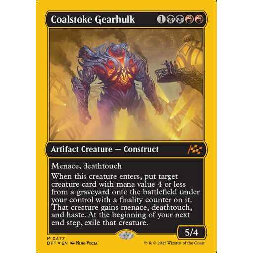 Aetherdrift - 477 - Coalstoke Gearhulk - Mythic - BR - Foil