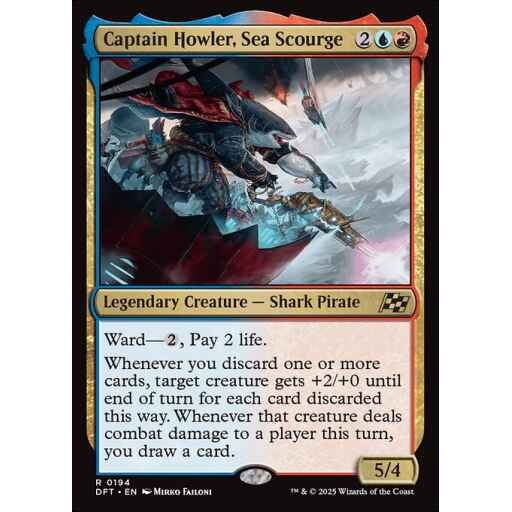 Aetherdrift - 194 - Captain Howler, Sea Scourge - Rare - UR - Non-foil