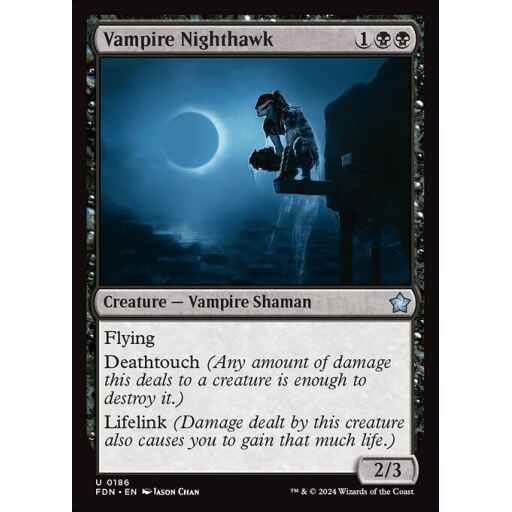 Foundations - 186 - Vampire Nighthawk - Uncommon - B - Foil