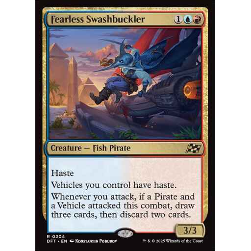 Aetherdrift - 204 - Fearless Swashbuckler - Rare - UR - Non-foil