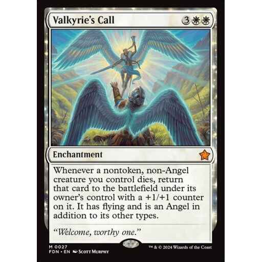 Foundations - 27 - Valkyrie's Call - Mythic - W - Non-foil