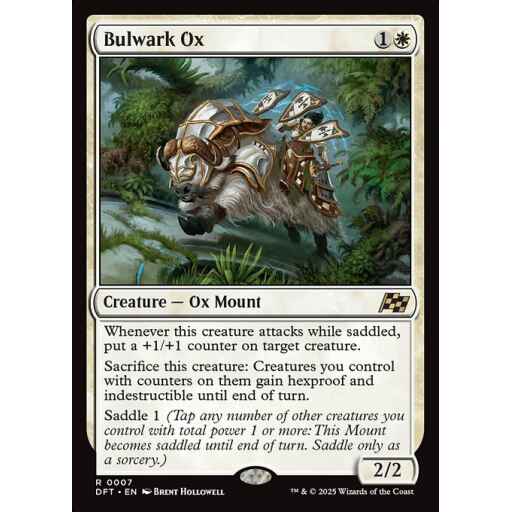 Aetherdrift - 7 - Bulwark Ox - Rare - W - Non-foil