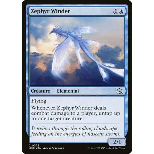 March of the Machine - 328 - Zephyr Winder - Common - U - Foil