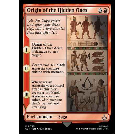 Assassin's Creed - 36 - Origin of the Hidden Ones - Uncommon - R - Non-foil