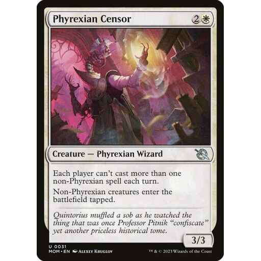 March of the Machine - 31 - Phyrexian Censor - Uncommon - W - Non-foil