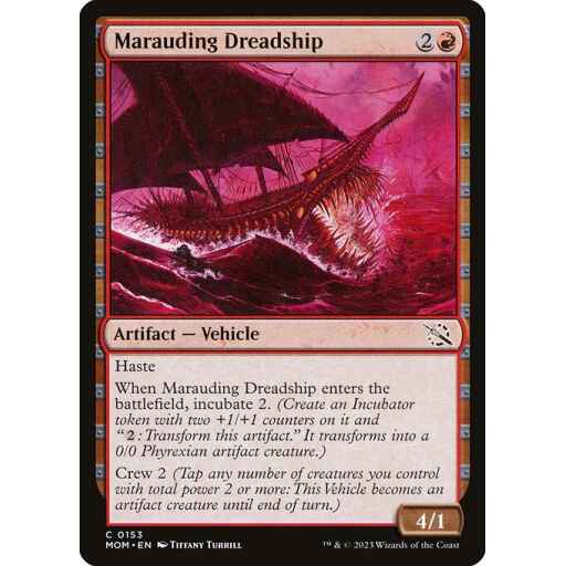 March of the Machine - 153 - Marauding Dreadship - Common - R - Non-foil