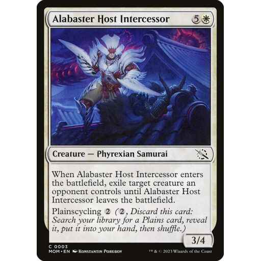 March of the Machine - 3 - Alabaster Host Intercessor - Common - W - Non-foil