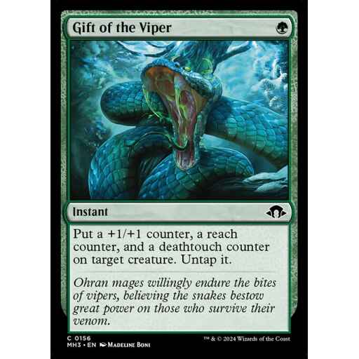Modern Horizons 3 - 156 - Gift of the Viper - Common - G - Foil
