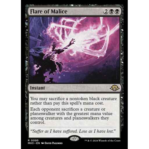 Modern Horizons 3 - 95 - Flare of Malice - Rare - B - Non-foil