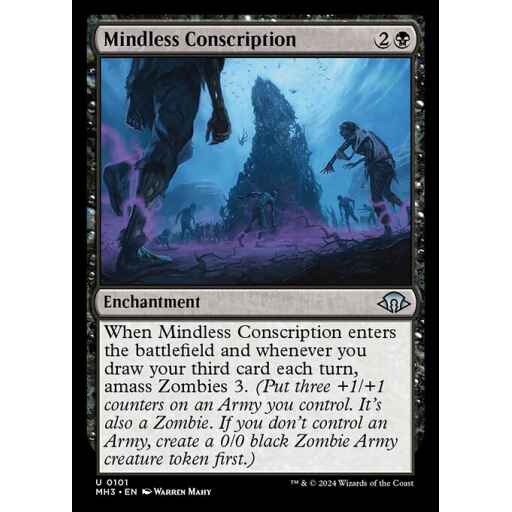 Modern Horizons 3 - 101 - Mindless Conscription - Uncommon - B - Non-foil