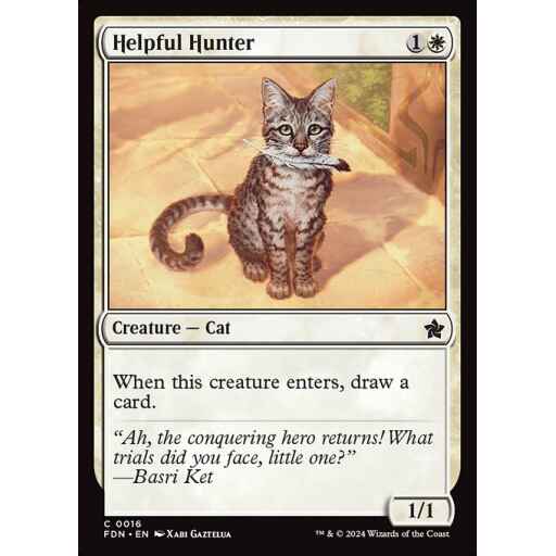 Foundations - 16 - Helpful Hunter - Common - W - Foil