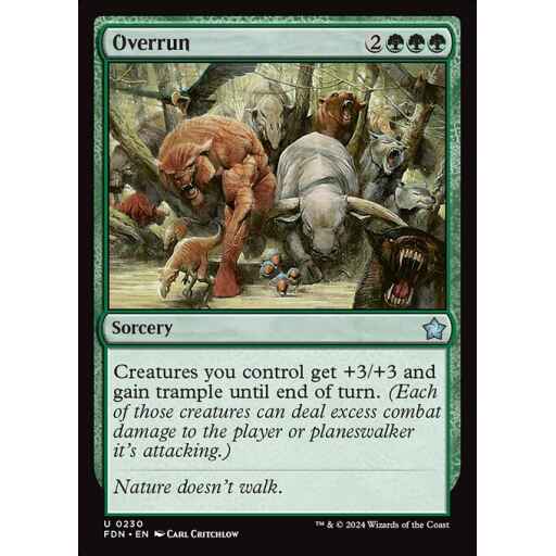 Foundations - 230 - Overrun - Uncommon - G - Non-foil