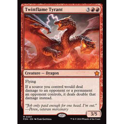 Foundations - 97 - Twinflame Tyrant - Mythic - R - Foil