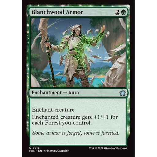 Foundations - 213 - Blanchwood Armor - Uncommon - G - Non-foil