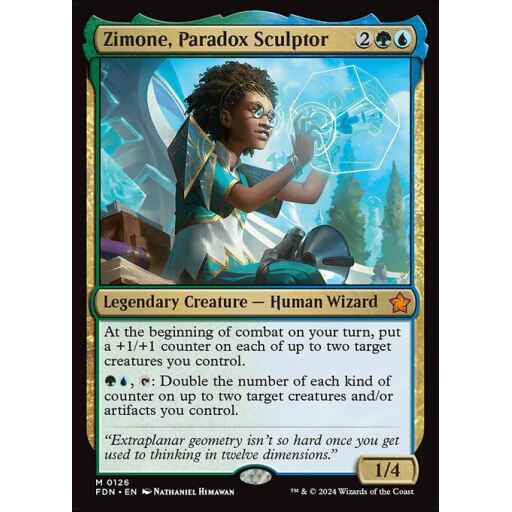 Foundations - 126 - Zimone, Paradox Sculptor - Mythic - UG - Non-foil