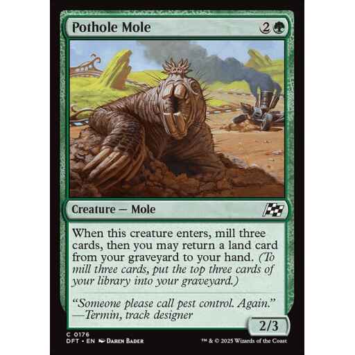 Aetherdrift - 176 - Pothole Mole - Common - G - Foil