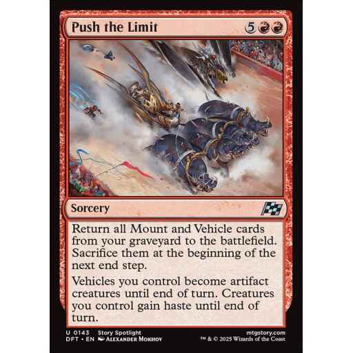 Aetherdrift - 143 - Push the Limit - Uncommon - R - Non-foil