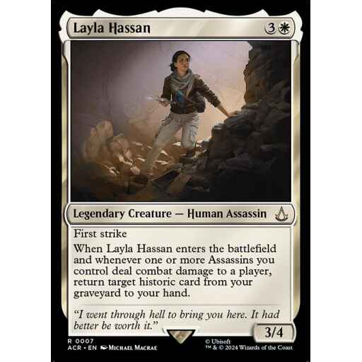 Assassin's Creed - 7 - Layla Hassan - Rare - W - Non-foil
