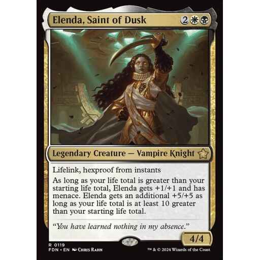 Foundations - 119 - Elenda, Saint of Dusk - Rare - WB - Non-foil